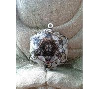 Metatron - Pendentif protecteur artisanal - Géométrie sacrée - Pendentif Orgonite avec Archange Metatron