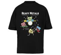 Métaux Lourd Rock Chimie Physique Tableau Périodique des Éléments T-Shirt Oversize Unisexe Noir Black Baggy Tee Unisex Oversize T-Shirt