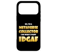 Metaverse Collector IDGAF Crypto Meme ETH NFT Metaverse DeFi Coque pour iPhone 17 Pro Max