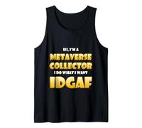 Metaverse Collector IDGAF Crypto Meme ETH NFT Metaverse DeFi Débardeur