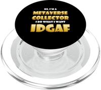 Metaverse Collector IDGAF Crypto Meme ETH NFT Metaverse DeFi PopSockets PopGrip pour MagSafe