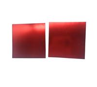 Metaximious 2 panneaux décoratifs en aluminium anodisé rouge for la signalétique DIY, épaisseur 0,8 mm, 1 mm ou 1,5 mm Éclat(300x300x0.8mm)