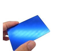 Metaximious 30 plaques en alliage d'aluminium anodisé coloré 5052, finition mate, épaisseur 1 mm, for cartes de visite personnalisées Éclat(Blue,80 x 50mm)