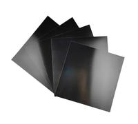 Metaximious 5 plaques plates en aluminium 5052 anodisé noir, épaisseurs : 0,5 mm, 0,8 mm, 1 mm, 1,5 mm, 2 mm, dimensions : 100 x 100 mm, 200 x 200 mm Éclat(100x100x1mm)