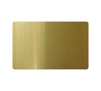 Metaximious 50 plaques nominatives vierges en aluminium, épaisseur 0,5 mm, 0,8 mm et 1 mm, finition anodisée argent, rouge, bleu et or, for gravure. Éclat(Gold,0.5x86x54mm)
