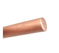 Metaximious Barre de cuivre de 2 mm à 90 mm, barre ronde T2, billette de cuivre massif 28 x 100 mm, 28 x 250 mm, 28 x 500 mm, 30 x 100 mm Artisanat(40x500mm)
