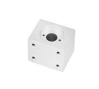 Metaximious Écrou de vis trapézoïdale T8 de 8 mm, convertisseur de siège d'écrou, bloc d'écrou en aluminium, support de boîtier d'écrou Composant(Silver)