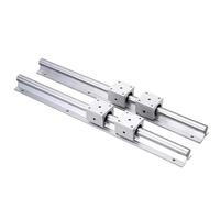 Metaximious Ensemble de 2 rails de guidage linéaires SBR20, 2 guides linéaires 200 mm-1500 mm avec 4 blocs SBR20UU Composant(750mm)