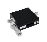 Metaximious Guide à billes en acier gauche, micromètre, plateforme de déplacement, table coulissante, axe X, CNC, rail de guidage linéaire manuel optique LGX40 LGX60 Composant(60mm)