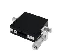 Metaximious Guide à rouleaux transversaux droit Micromètre Table coulissante Plateforme de déplacement Axe X Rail de guidage linéaire manuel optique LX40 LX60 Composant(60mm)