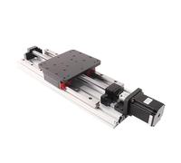 Metaximious Guide coulissant linéaire à courroie de distribution SFU1616, avec moteur 34HS11860, Module linéaire de mouvement de précision avec Table coulissante à vis à billes Industrie(500mm)