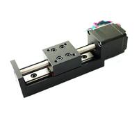 Metaximious Imprimante 3D CNC, course efficace de 200mm, Mini Table coulissante de Type T avec Guide de Rail linéaire et moteur pas à pas NEMA 11 de 28mm Industrie(4mm)