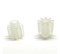 Metaximious Lot de 2 engrenages en plastique for machine à coudre, 1 module, 9 dents, moteur, pignon de broche, trou intérieur de 2,9 mm, 3,5 mm, 4 mm, jouet DIY outils(4mm)