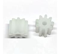 Metaximious Lot de 2 engrenages en plastique for machine à coudre, 1 module, 9 dents, moteur, pignon de broche, trou intérieur de 2,9 mm, 3,5 mm, 4 mm, jouet DIY outils(2.9mm)