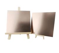 Metaximious Lot de 2 plaques plates décoratives en aluminium anodisé or rose, épaisseur 0,8 mm, 1 mm ou 1,5 mm. Éclat(300x300x1mm)