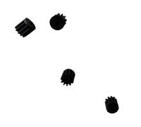 Metaximious Lot de 4 engrenages en plastique noir à 11 dents, arbre à ajustement serré de 1,2 mm, mini pignon de moteur sans noyau 8520, diamètre de 3,8 mm, engrenage d'avion à monter soi-même outils