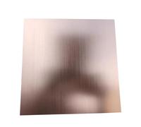 Metaximious Lot de 5 feuilles d'aluminium anodisé brossé or rose, épaisseurs disponibles : 0,5 mm, 0,8 mm, 1 mm, 1,5 mm et 2 mm, dimensions : 100 x 100 mm et 200 x 200 mm. Éclat(100x100x1mm)
