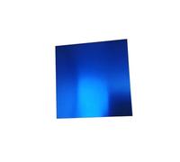 Metaximious Lot de 5 plaques d'estampage et de gravure en aluminium anodisé bleu, épaisseurs disponibles : 0,5 mm, 0,8 mm, 1 mm, 1,5 mm et 2 mm, for découpe et étiquetage. Éclat(100x100x0.5mm)