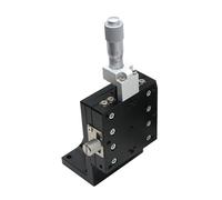 Metaximious Mini-table coulissante linéaire manuelle LV50-C2 avec course de 6,5 à 12,5 mm for un mouvement de précision Composant