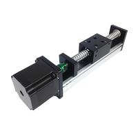 Metaximious Rail de guidage de vis à billes à ligne unique, module linéaire CNC, table coulissante croisée de précision avec moteur pas à pas Nema 23, 1204 Industrie(500mm)