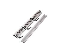 Metaximious Rail de guidage linéaire à double axe, 2 pièces, glissière en aluminium, rail de table coulissante mécanique de précision SGR15N Composant(100mm)