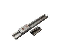 Metaximious Rail de guidage linéaire à double axe SGR10 100-1150 mm + curseur de verrouillage de guidage haute vitesse SGB10 Lock Composant(900mm)