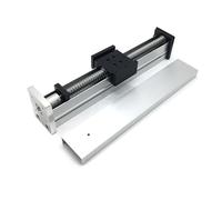 Metaximious Table coulissante à vis à billes, établi de guidage d'actionneur for servomoteur de 60mm XYZ Mini Module de Rail linéaire entièrement fermé, 1204 1605 1610 Industrie(SFU1605 100mm)