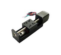 Metaximious Table coulissante de type Mini T à course efficace de 150 mm avec guide de rail linéaire et moteur pas à pas NEMA 11 de 28 mm for une précision améliorée Industrie(150mm 6mm pitch)