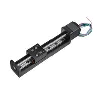 Metaximious Table coulissante Nema11, Kits de moteur pas à pas for imprimante 3D CNC, Mini Guide de Rail linéaire, type T, 50-200mm Industrie(100mm 4mm pitch)