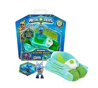 METAZELLS Trottinette Drone Bleu + Figurine Howly S1 + 1 Carte Véhicule Transforme en Drone, Jouet Cadeau pour Garçons et Filles + 3 Ans