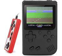 METBOM Console de Jeu Portable, Console de Jeux rétro, Mini-Jeu d'arcade, a 400 Jeux FC Classique, Prend en Charge Deux Joueurs et Peut être joué à la télévision, 2,8 Pouces écran Couleur,Noir