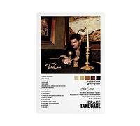 metegate Drake Poster « Take Care » - Couverture de l'album - Impression sur toile - Décoration de chambre à coucher - Paysage sportif - Décoration de bureau - Cadeau sans cadre - 30 x 45 cm