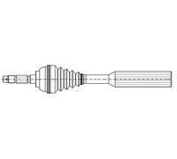 Metelli 17-0381 Arbre de Transmission