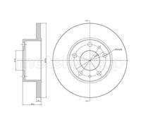 METELLI 2X Disque De Frein Arrière Ø276 Voll Pour Iveco Daily III