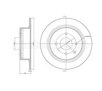 METELLI 2X Disque De Frein Arrière Ø292 Complet Pour Nissan Tiida Hayon C11 1.6