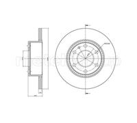 METELLI 2X Disque De Frein Arrière Ø296 Mm Plein Pour Iveco Daily V