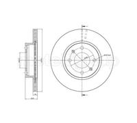 METELLI 2X Disque De Frein Avant Ø252 Mm Pour Hyundai I10 BA IA 1.0 1.2 I10