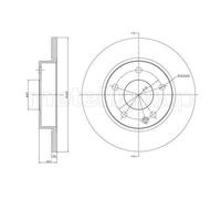 Metelli 2X Disque De Frein Avant Ø260 Mm Voll Pour Mercedes-Benz A-Class W168