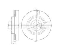 Metelli 2X Disque De Frein Avant Ø276 Mm Ventilé Pour Mini Mini R50 R53 Cooper