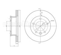 METELLI 2X Disque De Frein Avant Ø285 Mm Ventilé Pour Mercedes-Benz Sprinter 3-T