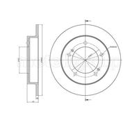 METELLI 2X Disque De Frein Avant Ø290 Mm Plein Pour Suzuki Jimny Tout Terrain