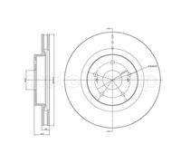METELLI 2x Disque de Frein Avant Ø294.5 MM Ventilé pour Suzuki Prix Vitara II JT