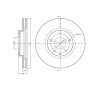 METELLI 2X Disque De Frein Avant Ø297 Mm Ventilé Pour Mazda CX-5 KE GH 2.2 D 2.0