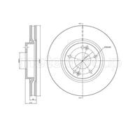 METELLI 2x Disque de Frein Avant Ø300 MM Ventilé pour Hyundai i30 Fd 1.4 1.6