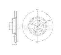 METELLI 2x Disque de Frein Avant Ø300 MM Ventilé pour Hyundai IX35 Lm El Elh 1.6