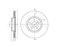 METELLI 2x Disque de Frein Avant Ø320 MM pour Ford Kuga II DM2 2.0 TDCI 4x4