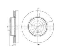 METELLI 2X Disque De Frein Avant Ø325 Mm Ventilé Peint Pour BMW X3 E83 3.0D