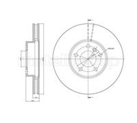 METELLI 2X Disque De Frein Avant Ø332 Mm Ventilé Pour BMW X5 F15 F85 XDRIVE30D