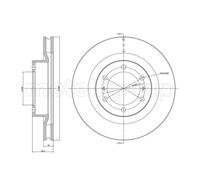 Metelli 2X Disque De Frein Avant Ø337,9 Mm Ventilé Pour Toyota Land Cruiser