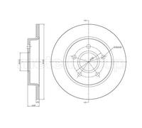 METELLI 2x Disques de Frein Arrière Ø265 MM Plein pour Ford Focus II Da _